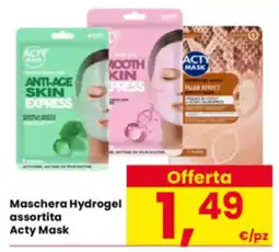 Interspar Maschera Hydrogel assortita Acty Mask offerta
