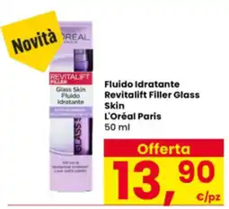 Interspar Fluido Idratante Revitalift Filler Glass Skin L'Oréal Paris offerta