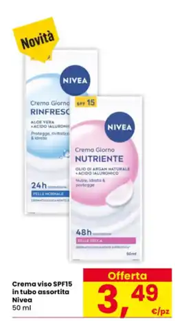 Interspar Crema viso SPF15 in tubo assortita Nivea offerta
