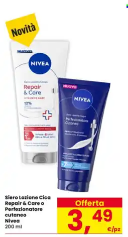 Interspar Siero Lozione Cica Repair & Care o Perfezionatore cutaneo Nivea offerta