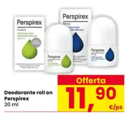 Interspar Deodorante roll on Perspirex offerta