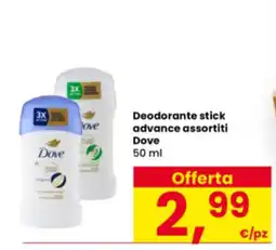 Interspar Deodorante stick advance assortiti Dove offerta