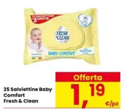 Interspar Salviettine Baby Comfort Fresh & Clean offerta