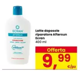Interspar Latte doposole riparatore Aftersun Ecran offerta