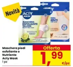 Interspar Maschera piedi esfoliante o Nutriente Acty Mask offerta