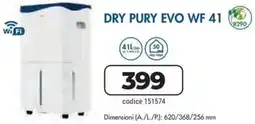 Sinergy Argo Deumidificatori Dry Pury Evo WF 41 offerta