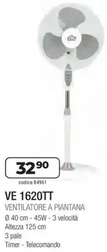 Sinergy DCG Ventilatori a Piantana VE 1620TT offerta