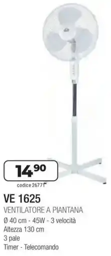 Sinergy DCG Ventilatori a Piantana VE 1625 offerta