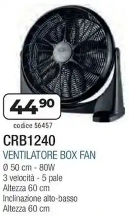 Sinergy DCG Ventilatore box fan CRB1240 offerta