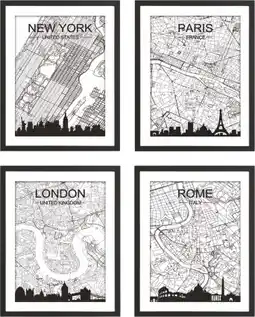 MD Discount QUADRO DECORATIVO con cornice new york offerta