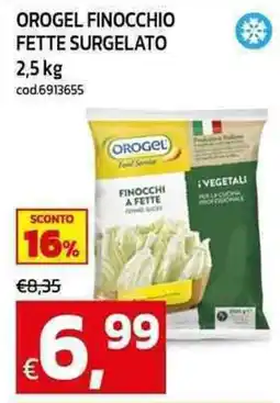C+C Cash and Carry Orogel finocchio fette surgelato offerta