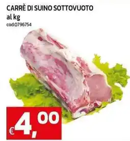 C+C Cash and Carry Carrè di suino sottovuoto offerta