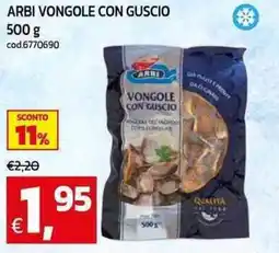 C+C Cash and Carry Arbi vongole con guscio offerta