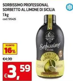 C+C Cash and Carry Sorbissimo professional sorbetto al limone di sicilia offerta
