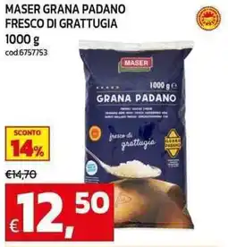 C+C Cash and Carry Maser grana padano fresco di grattugia offerta