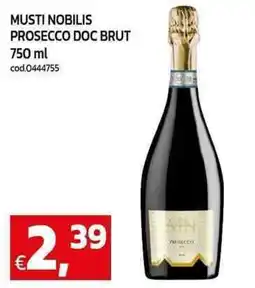 C+C Cash and Carry Musti nobilis prosecco doc brut offerta