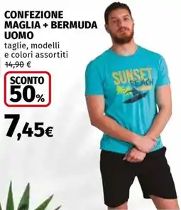 Ipercoop Confezione maglia + bermuda uomo offerta
