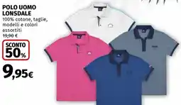 Ipercoop Polo uomo lonsdale offerta