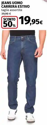 Ipercoop Jeans uomo carrera estivo offerta
