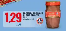 Eurospin Ondina Filetti Di Acciughe In Olio Di Oliva offerta