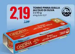Eurospin TONNO PINNA GIALLA ALL'OLIO DI OLIVA offerta
