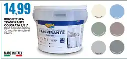 Eurospin IDROPITTURA TRASPIRANTE COLORATA 2,5 L offerta