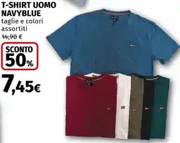 Ipercoop T-shirt uomo navyblue offerta