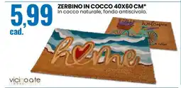 Eurospin ZERBINO IN COCCO 40X60 CM offerta