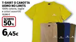 Ipercoop T-shirt o canotta uomo no limits offerta