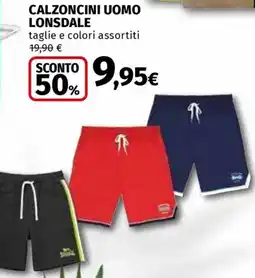 Ipercoop Calzoncini uomo lonsdale offerta