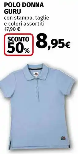 Ipercoop Polo donna guru offerta