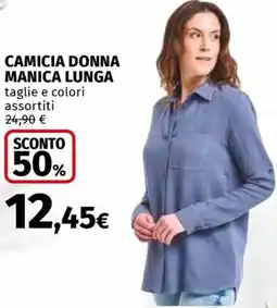 Ipercoop Camicia donna manica lunga offerta