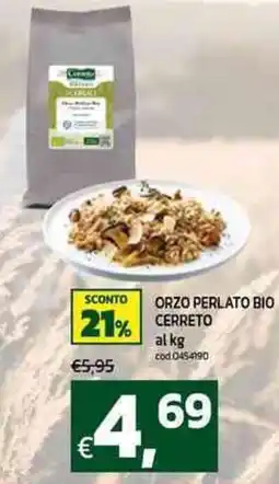 C+C Cash and Carry Orzo perlato bio Cerreto offerta