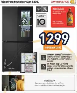 Unieuro LG Frigorifero Multidoor Slim 530 L offerta