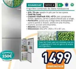 Unieuro BOSCH KGN4921AF SERIE 4 offerta