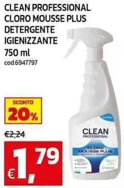C+C Cash and Carry Clean professional cloro mousse plus detergente igienizzante offerta