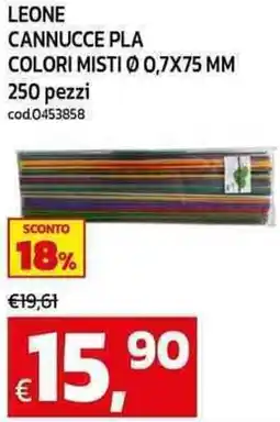 C+C Cash and Carry Leone cannucce pla colori misti ø 0,7x75 mm offerta