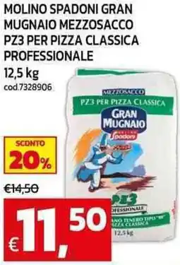 C+C Cash and Carry Molino spadoni gran mugnaio mezzosacco pz3 per pizza classica professionale offerta