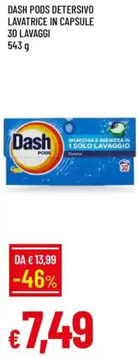 Galassia Dash pods detersivo lavatrice in capsule offerta