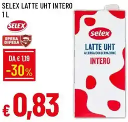 Galassia Selex latte uht intero offerta