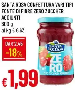Galassia Santa rosa confettura vari tipi fonte di fibre zero zuccheri aggiunti offerta