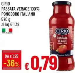 Galassia Cirio passata verace 100% pomodoro italiano offerta
