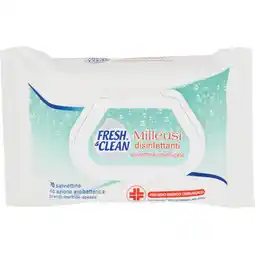 Spazio Conad SALVIETTINE UMIDIFICATE MILLEUSI DISINFETTANTI FRESH & CLEAN offerta