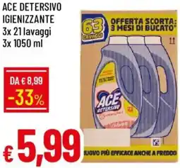 Galassia Ace detersivo igienizzante offerta