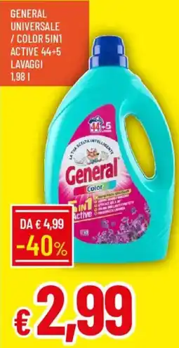 Galassia General universale / color 5in1 active 44+5 lavaggi offerta