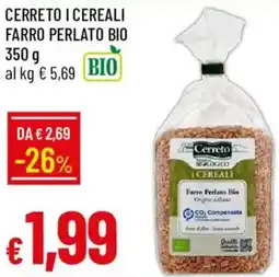 Galassia Cerreto i cereali farro perlato bio offerta