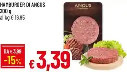 Galassia Hamburger di angus offerta