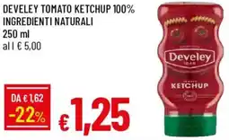 Galassia Develey tomato ketchup 100% ingredienti naturali offerta