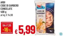 Galassia Arbi code di gambero congelate offerta