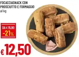 Galassia Focacciasnack con prosciutto e formaggio offerta